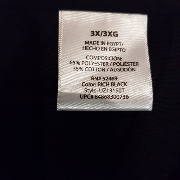 Unbranded women's size 3X bkack Scrub Top, NWT - Picture 2 of 4